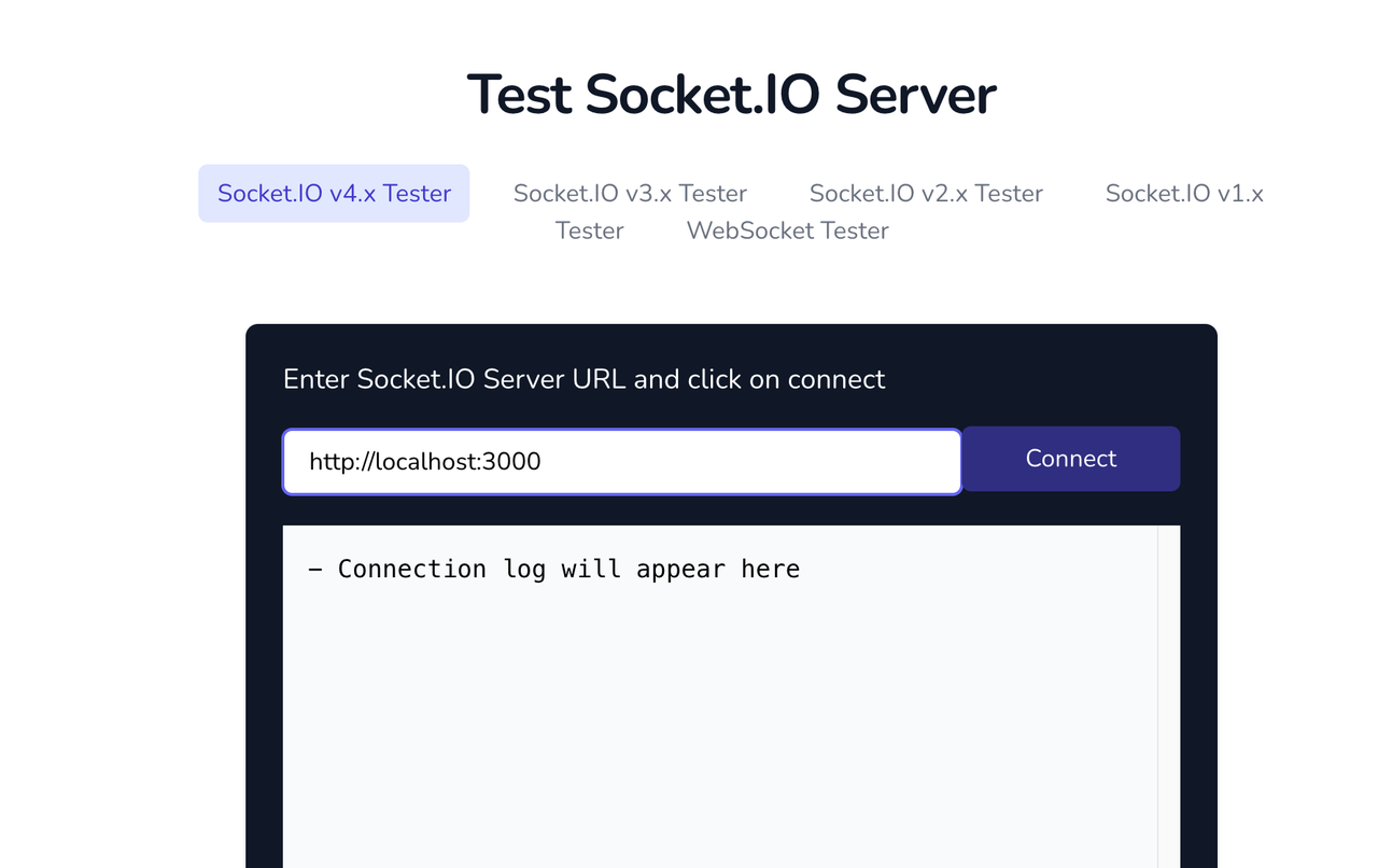 Socket.IO 测试工具