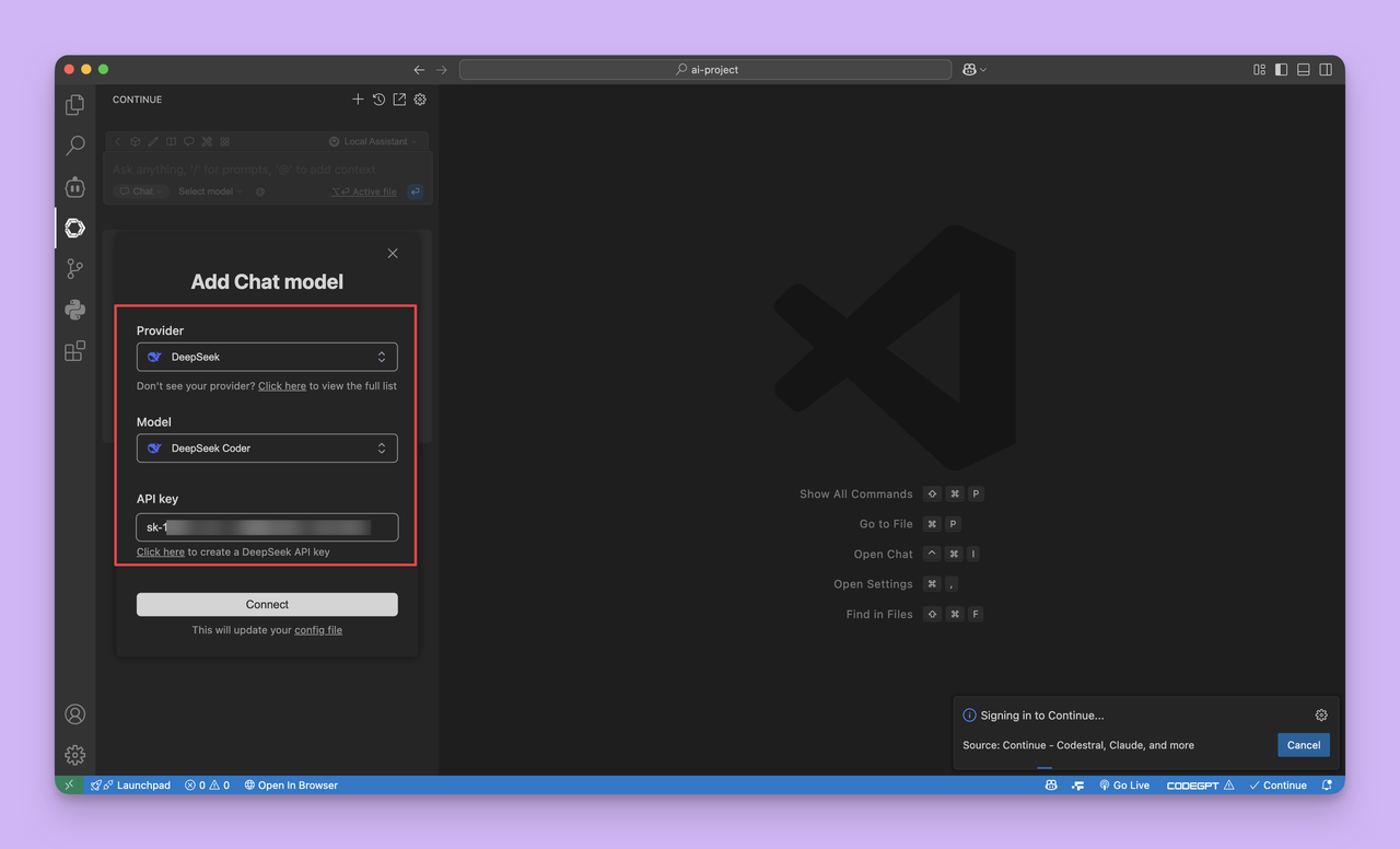VSCode Continue 使用教程：让 AI 编程更高效