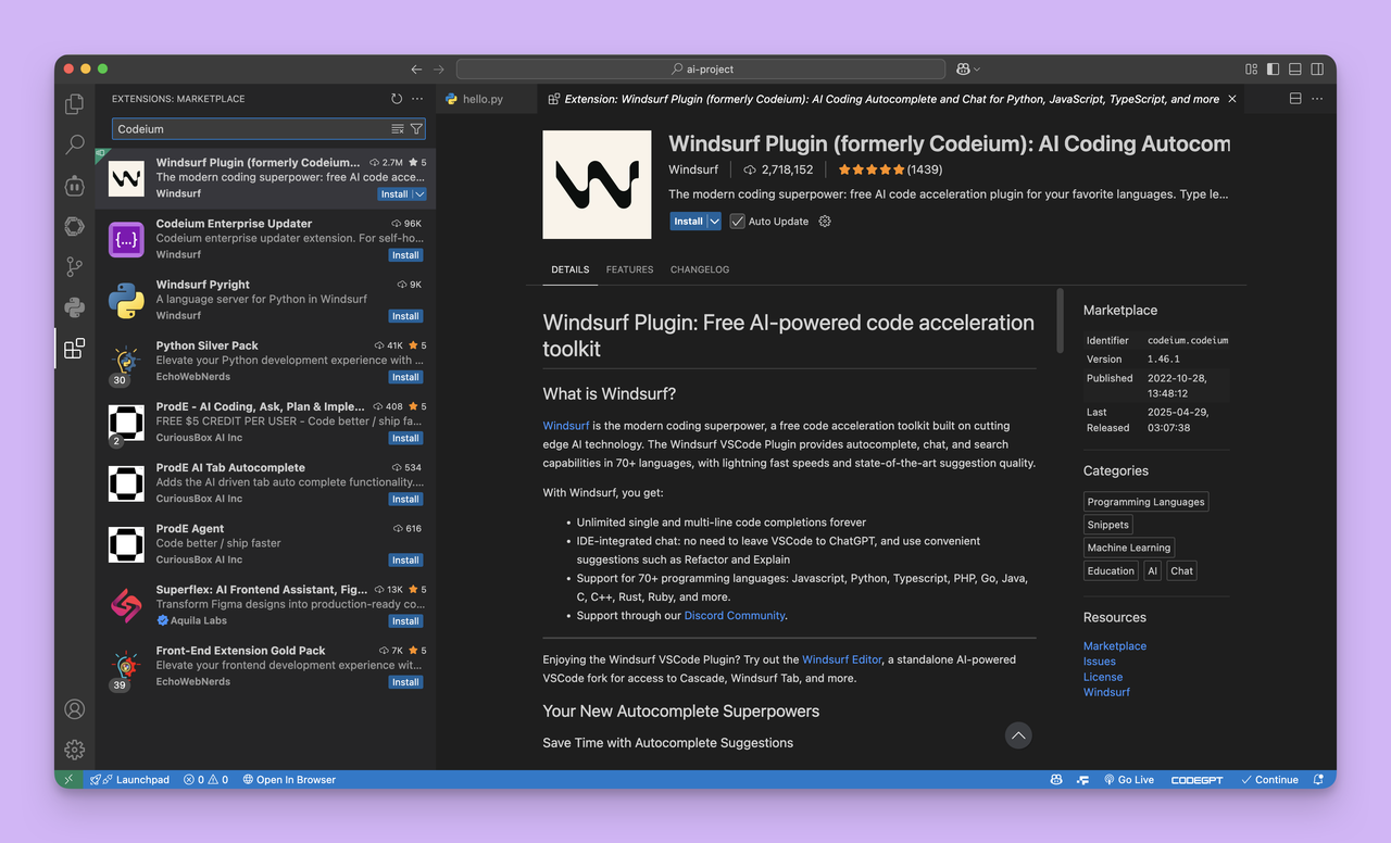 2025 年 10 款好用的 VSCode 代码补全插件推荐