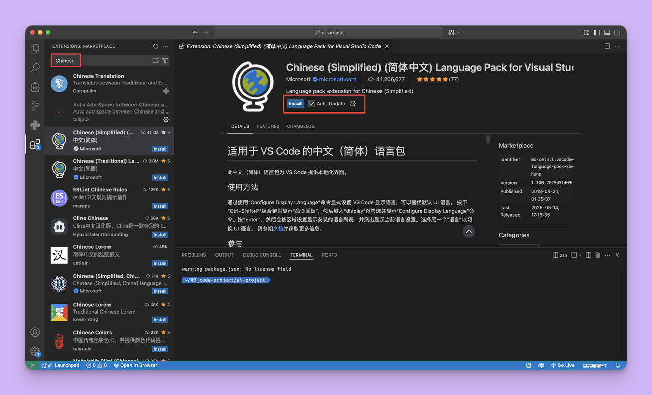 VSCode汉化版