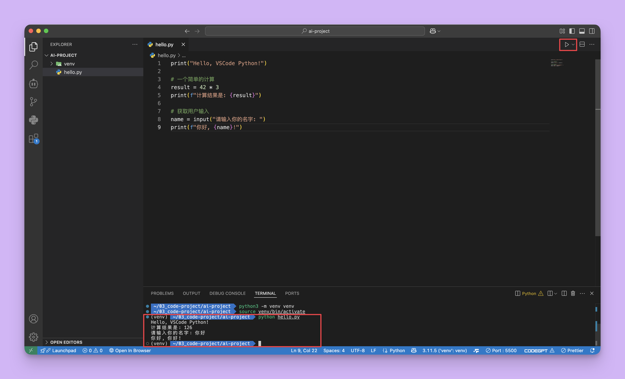 vscode调试 Python 程序