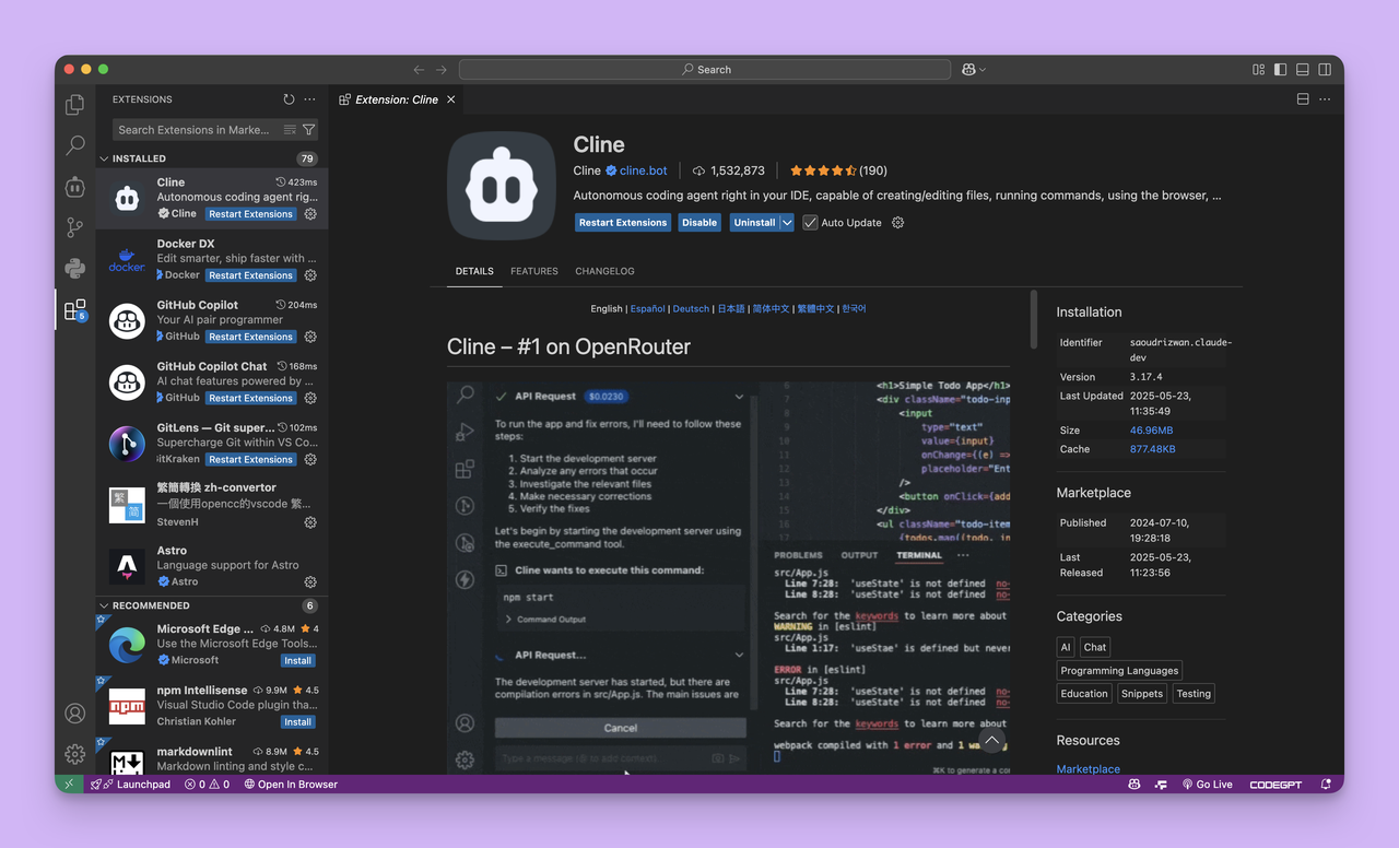 VSCode AI 编程扩展