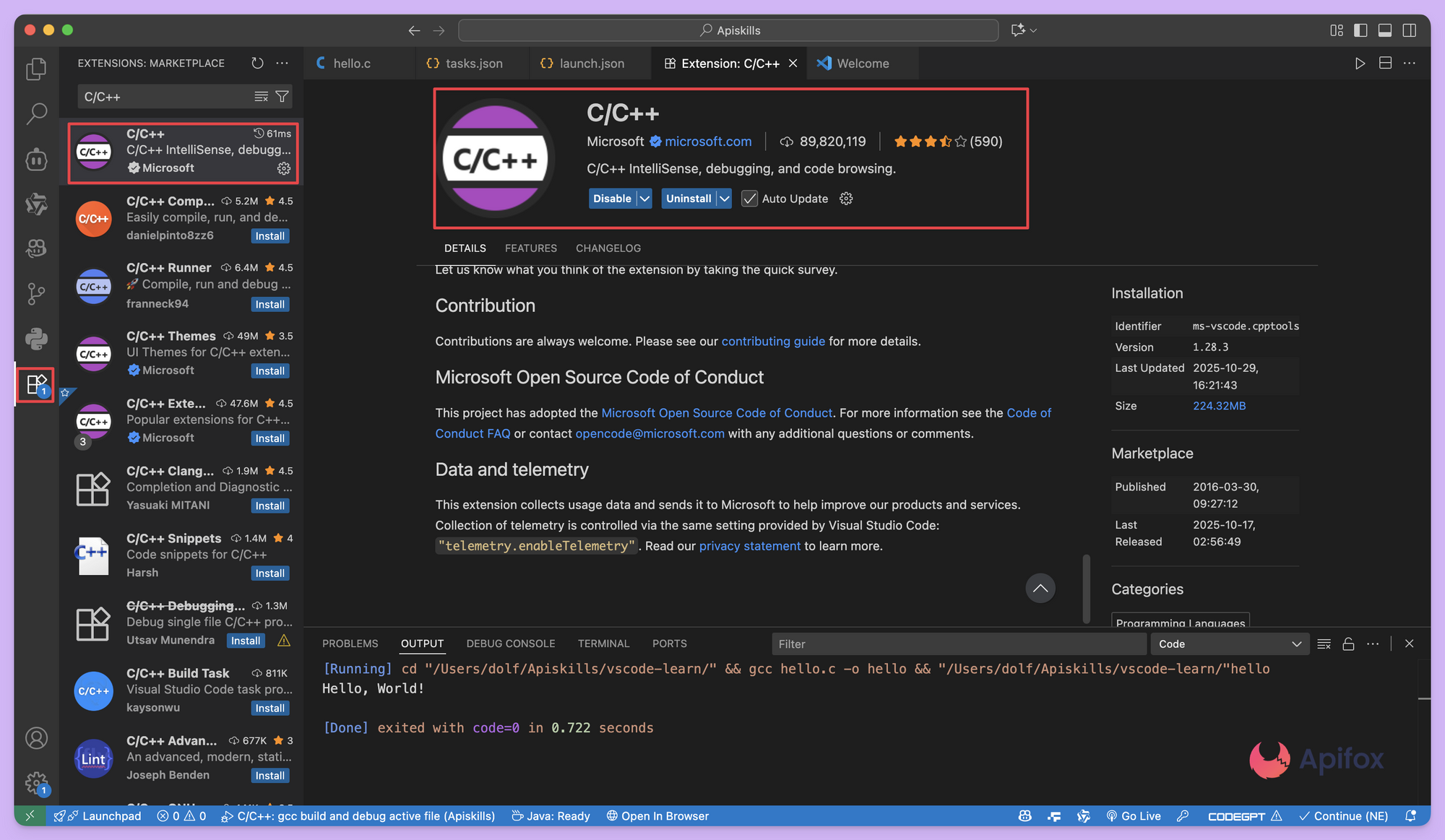 如何在 VSCode 中运行 C / C++ (.c / .cpp) 代码文件?
