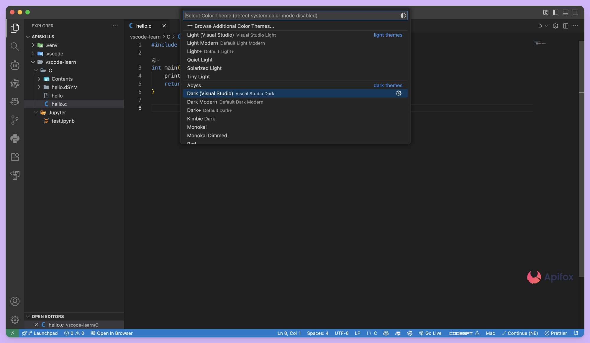 VSCode 中好看的主题推荐