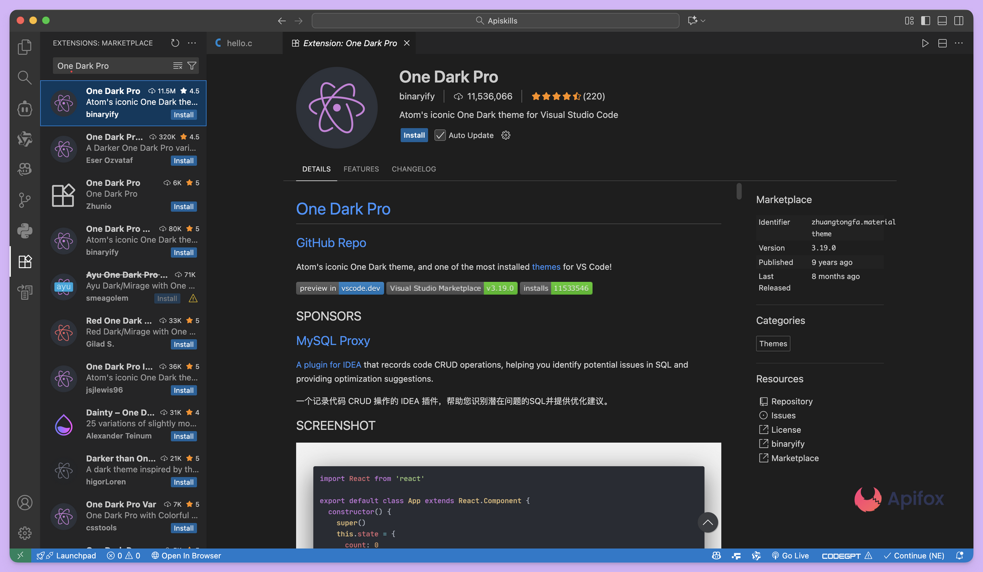 VSCode 中好看的主题推荐