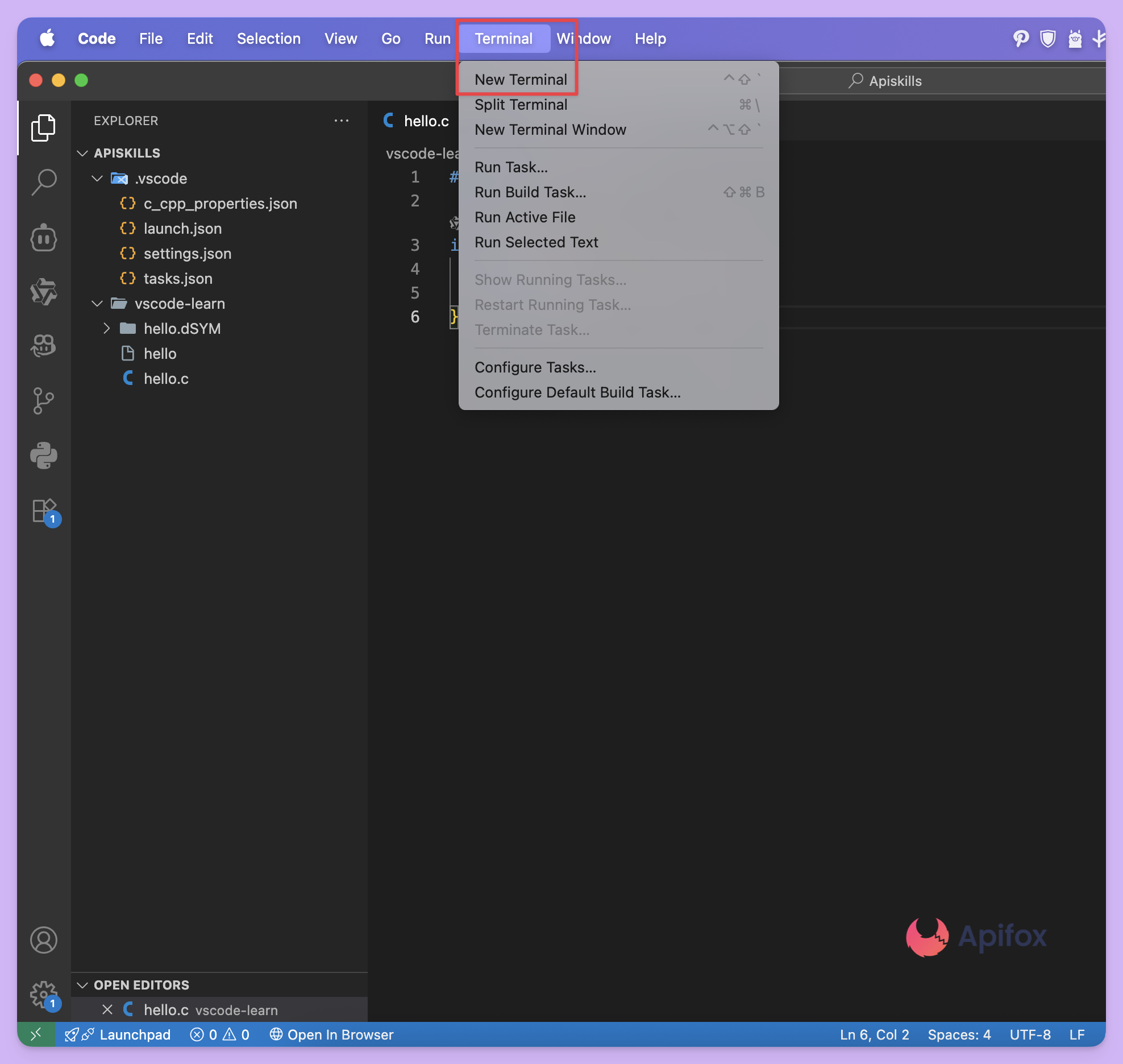 通过顶部菜单栏