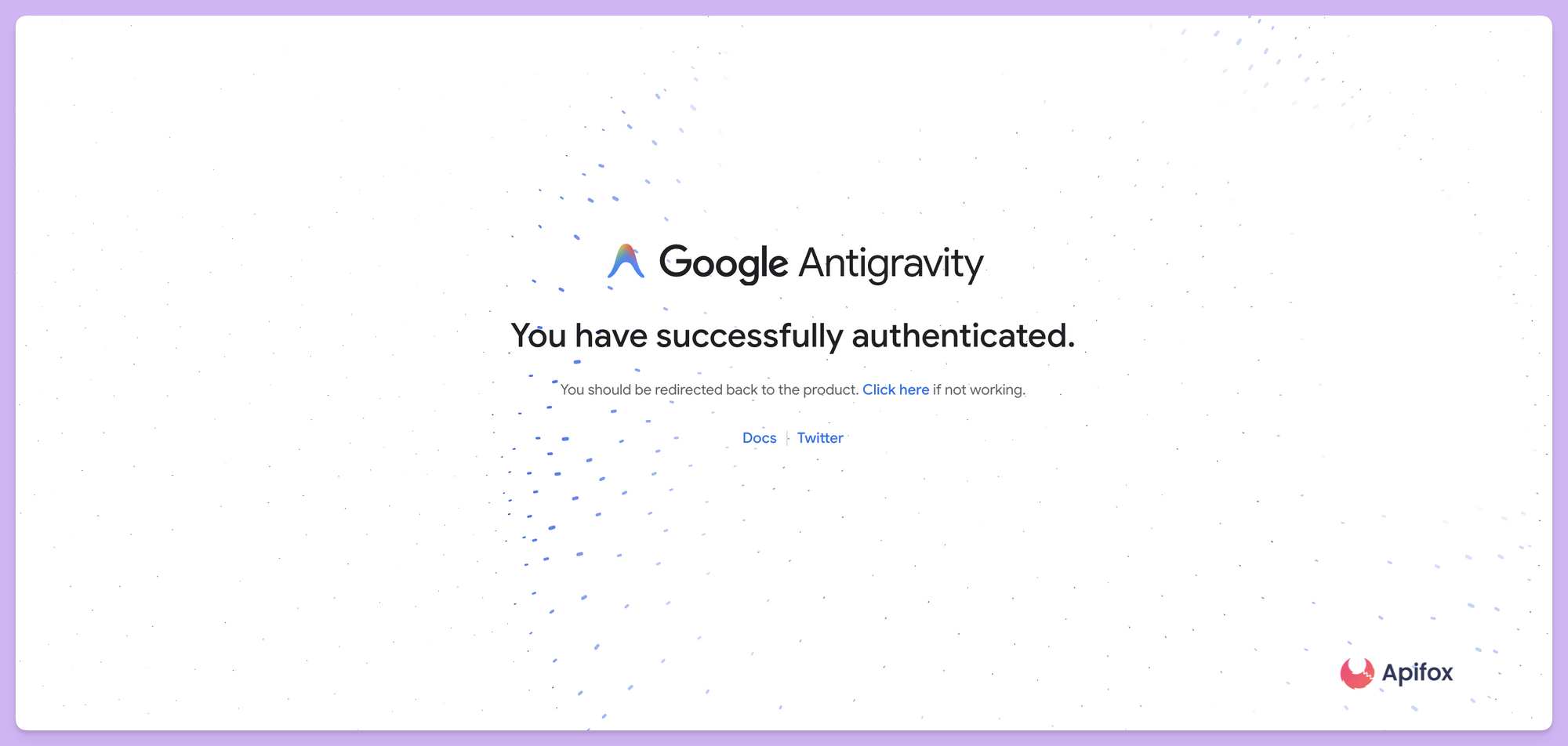 点击 "Sign in with Google" 按钮