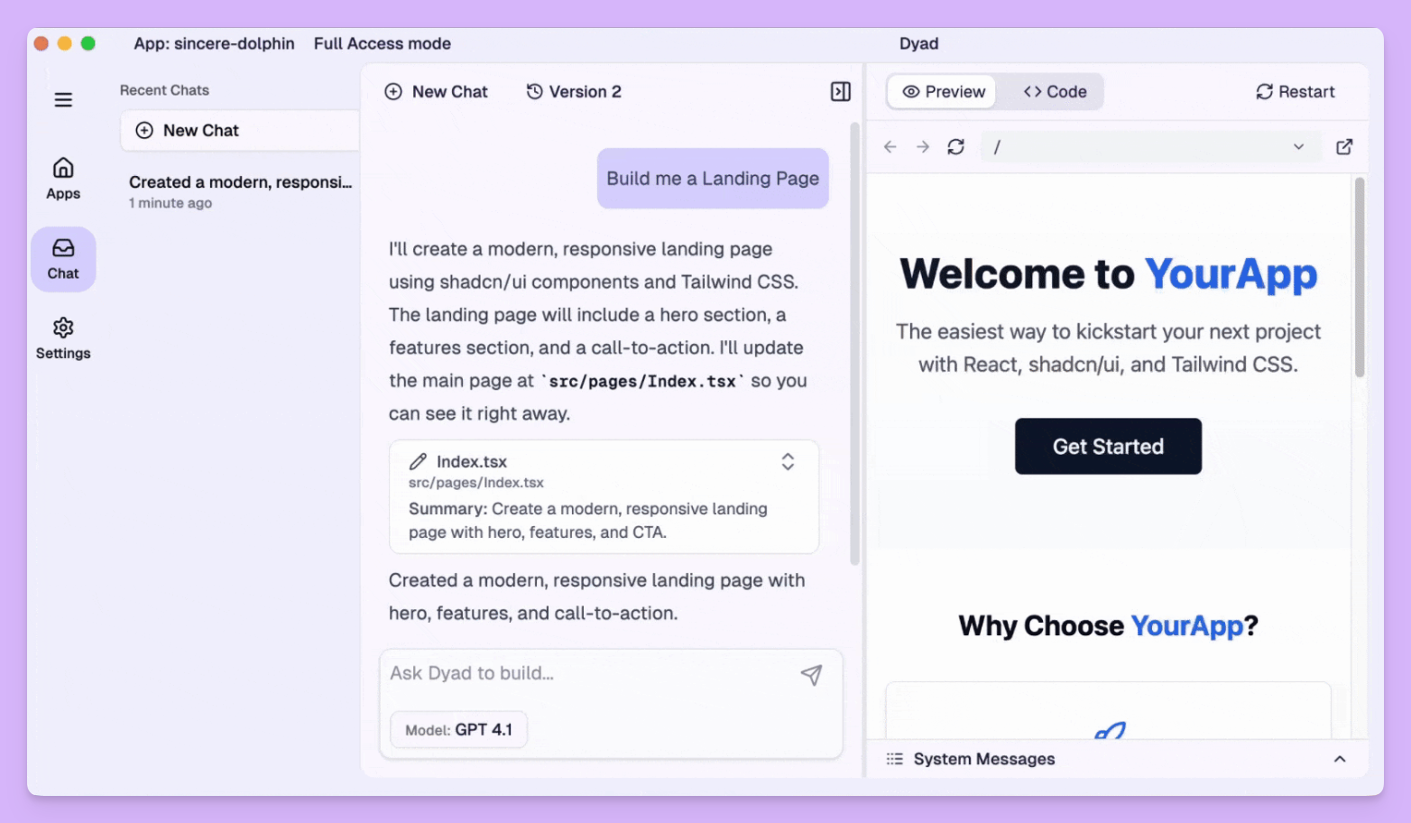本地的 AI 应用构建环境