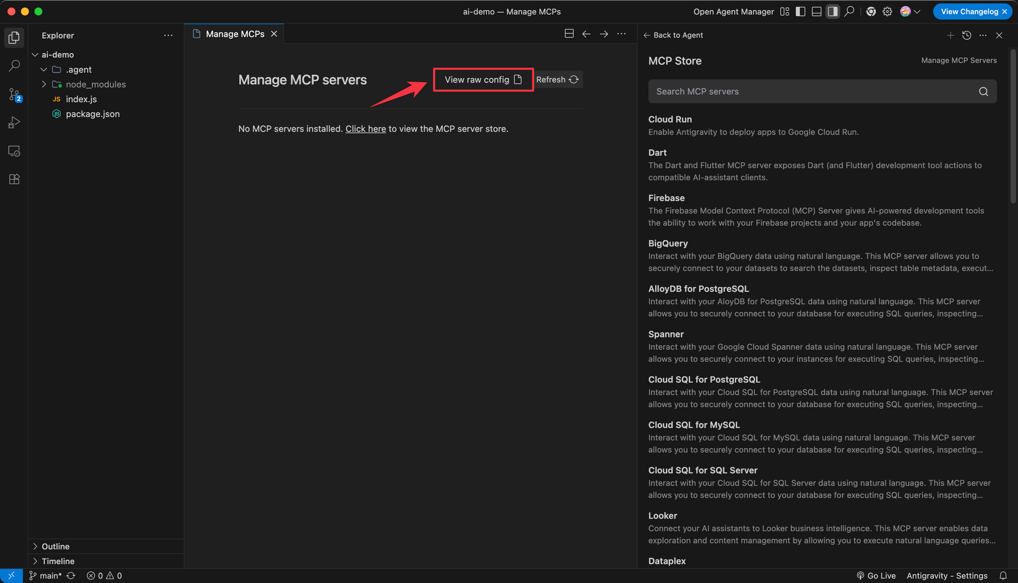 查看原始配置 (View raw config)