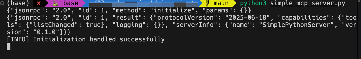 使用 Python 模拟 MCP STDIO 服务端