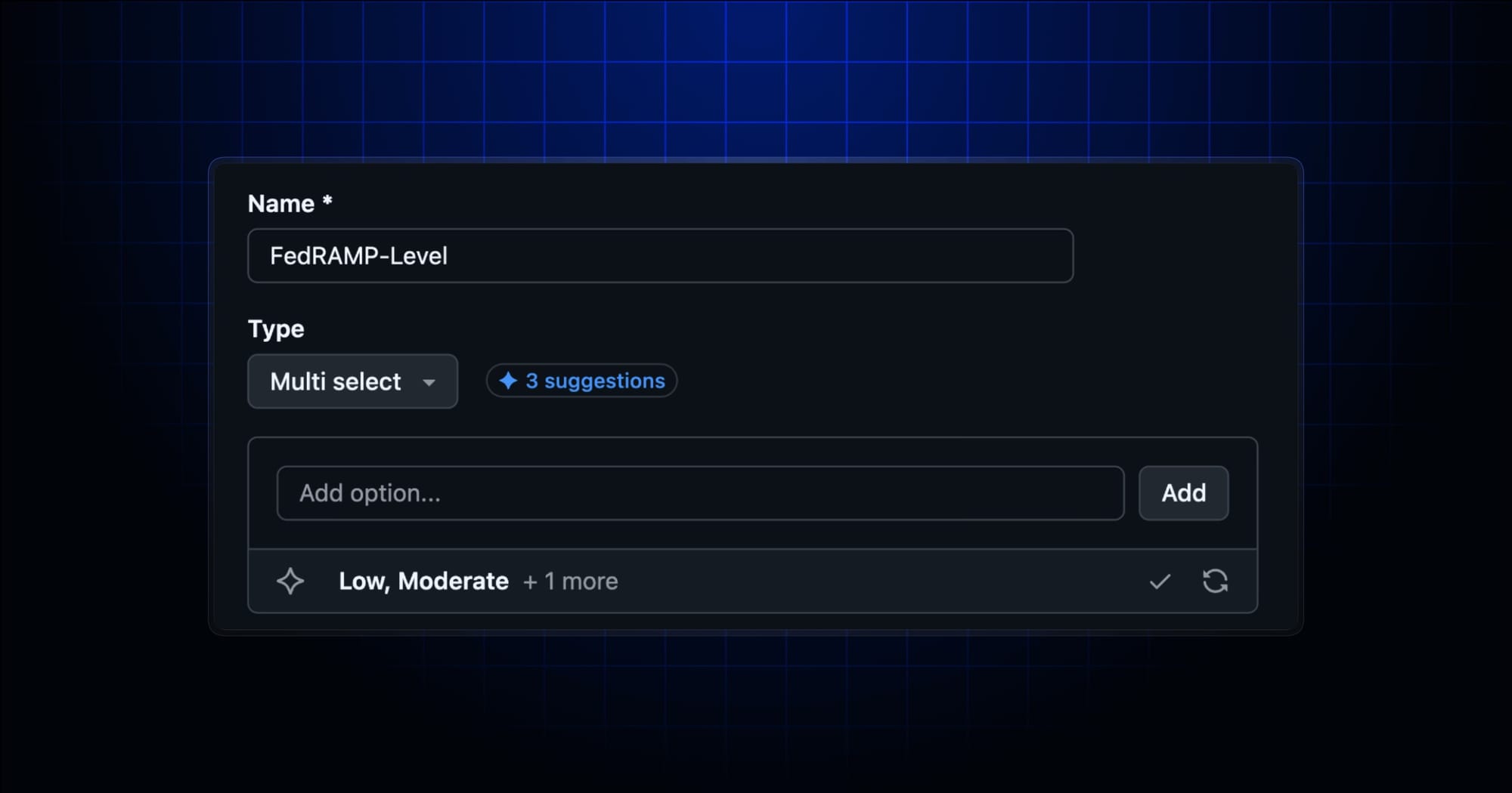 GitHub Copilot 给仓库自定义属性建议允许值，ruleset 词表不用从零编
