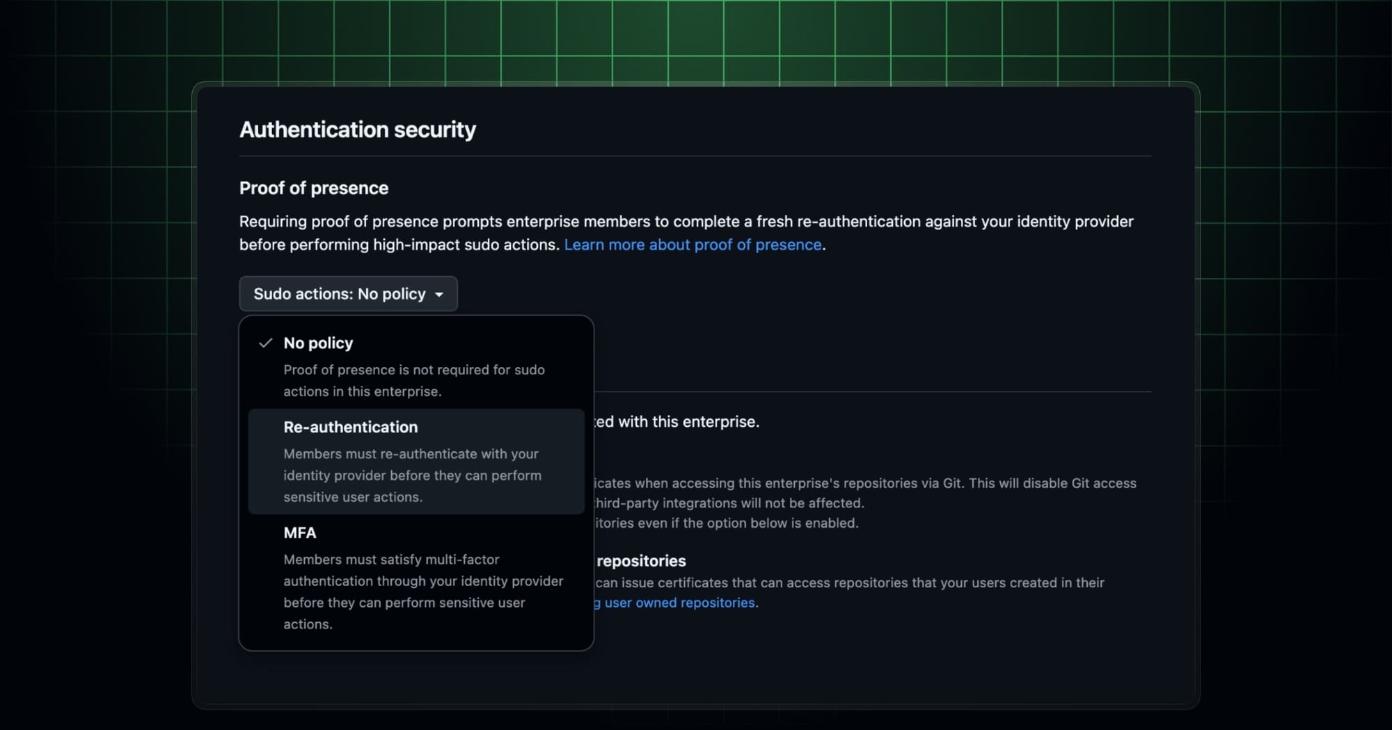 GitHub 企业版上线 proof of presence：创建令牌、改安全设置前要先回身份源重新证明身份