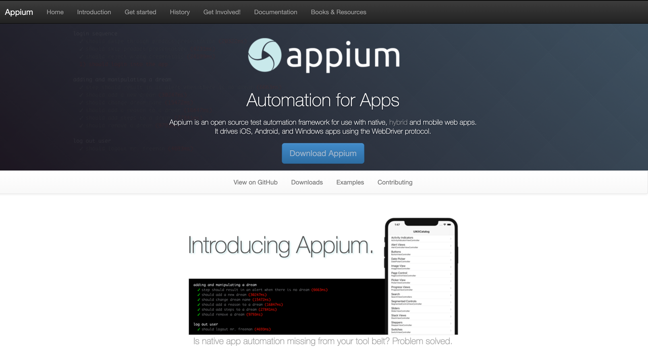Appium 自动化测试