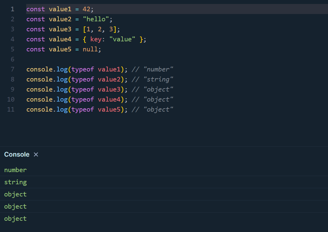 javascript js 的 typeof 运算符操作实例