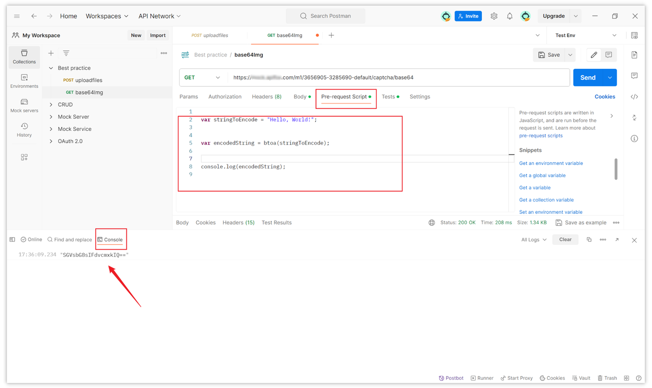 Postman 中如何将字符串编码成 Base64