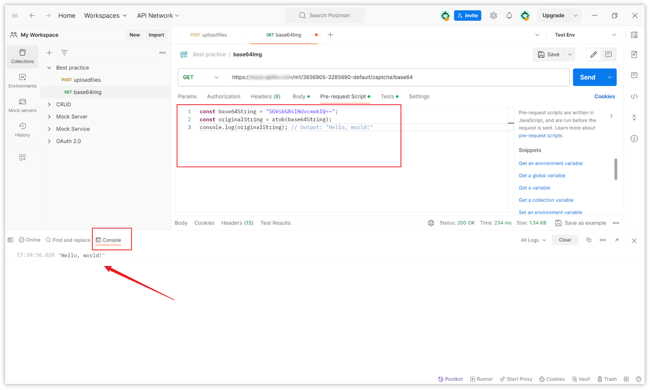 Postman 中如何将字符串编码成 Base64