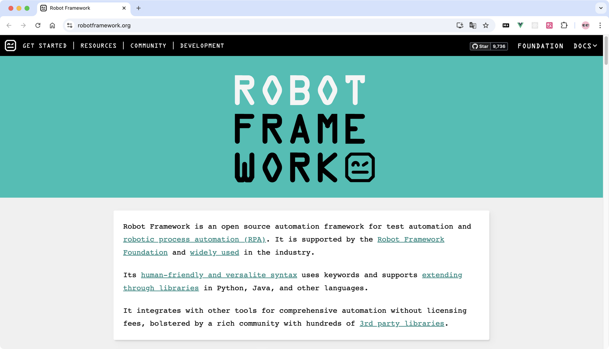 自动化测试工具 Robot Framework